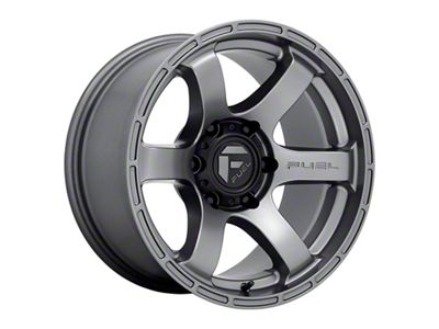 Fuel Wheels Rush Matte Gunmetal 6-Lug Wheel; 17x9; -12mm Offset (21-25 Tahoe)