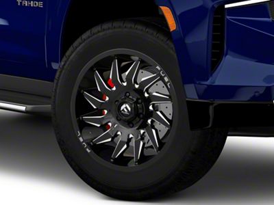 Fuel Wheels Saber Gloss Black Milled 6-Lug Wheel; 20x9; 1mm Offset (21-25 Tahoe)