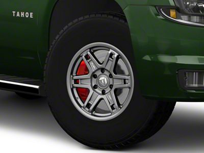 Fuel Wheels Slayer Matte Gunmetal 6-Lug Wheel; 17x8.5; -15mm Offset (15-20 Tahoe)