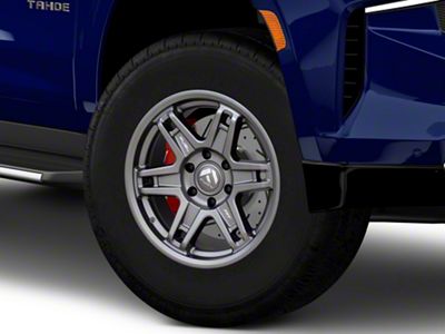 Fuel Wheels Slayer Matte Gunmetal 6-Lug Wheel; 18x8.5; -15mm Offset (21-25 Tahoe)
