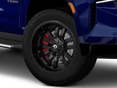 Fuel Wheels Sledge Matte Black with Gloss Black Lip 6-Lug Wheel; 20x9; 35mm Offset (21-25 Tahoe)
