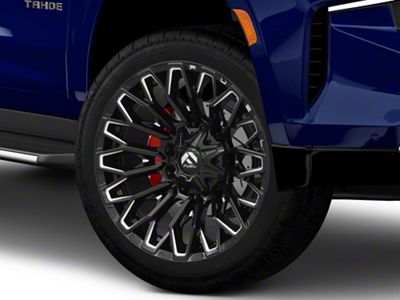 Fuel Wheels Strike Gloss Black Milled 6-Lug Wheel; 22x12; -44mm Offset (21-25 Tahoe)