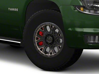 Fuel Wheels Traction Matte Black with Double Dark Tint 6-Lug Wheel; 17x9; -12mm Offset (15-20 Tahoe)
