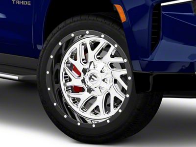 Fuel Wheels Triton Chrome with Gloss Black Lip 6-Lug Wheel; 22x10; -13mm Offset (21-25 Tahoe)