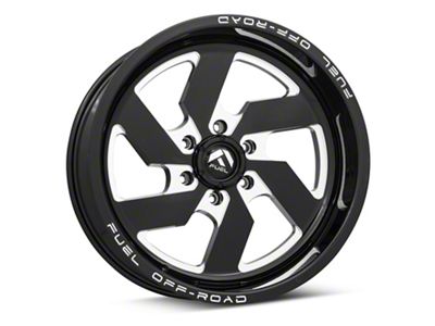 Fuel Wheels Triton Gloss Black Milled 6-Lug Wheel; 20x9; 1mm Offset (21-25 Tahoe)