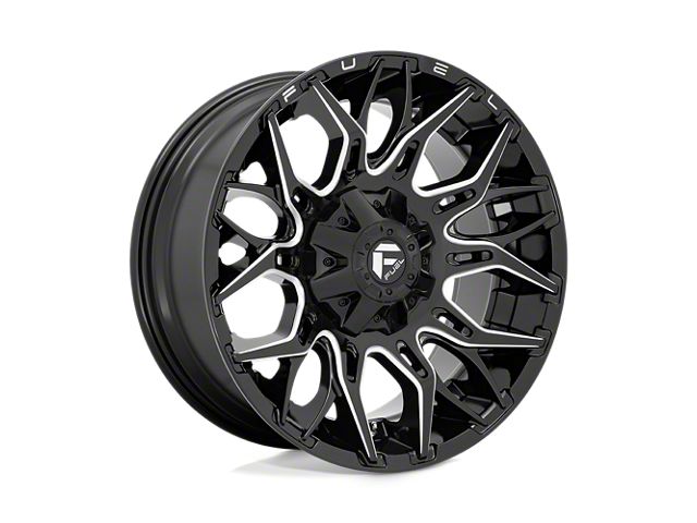 Fuel Wheels Twitch Gloss Black Milled 6-Lug Wheel; 20x9; 1mm Offset (21-24 Tahoe)