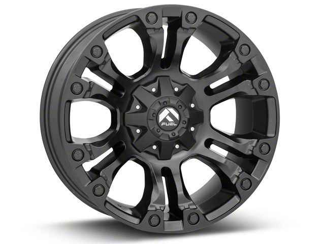 Fuel Wheels Vapor Matte Black 6-Lug Wheel; 20x9; 1mm Offset (21-24 Tahoe)