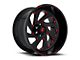 Fuel Wheels Vortex Gloss Black with Red Tint Clear 6-Lug Wheel; 20x12; -45mm Offset (21-24 Tahoe)