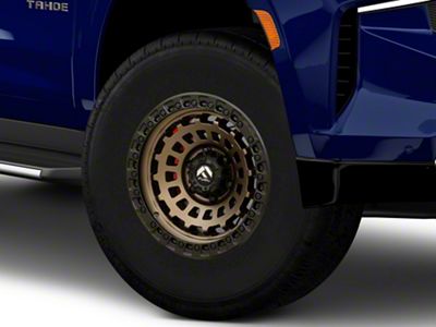 Fuel Wheels Zephyr Matte Bronze with Black Bead Ring 6-Lug Wheel; 17x9; 1mm Offset (21-25 Tahoe)