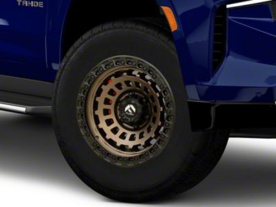 Fuel Wheels Zephyr Matte Bronze with Black Bead Ring 6-Lug Wheel; 18x9; -12mm Offset (21-25 Tahoe)