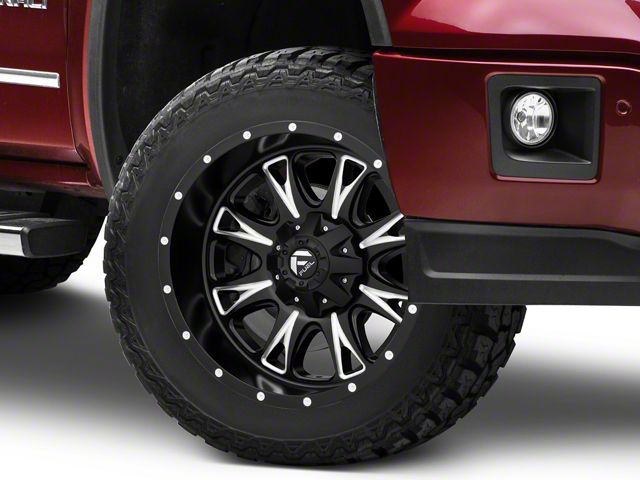 Fuel Wheels Throttle Matte Black Milled 6-Lug Wheel; 20x9; 14mm Offset (14-18 Sierra 1500)