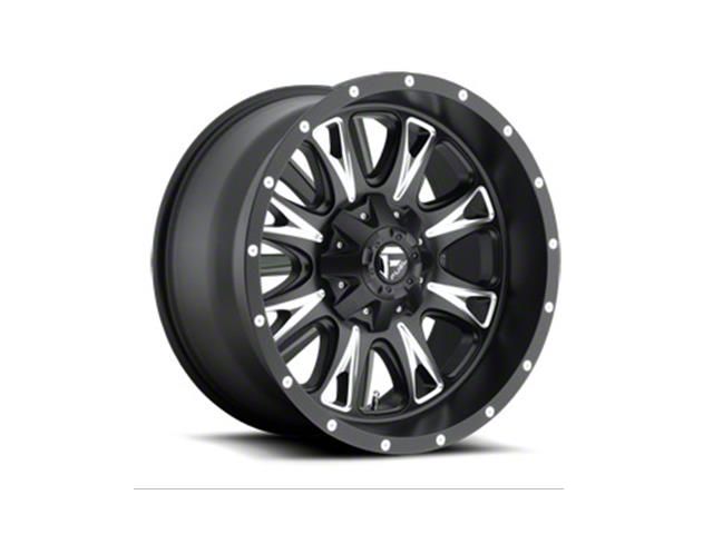 Fuel Wheels Throttle Matte Black Milled 6-Lug Wheel; 22x14; -76mm Offset (14-18 Silverado 1500)