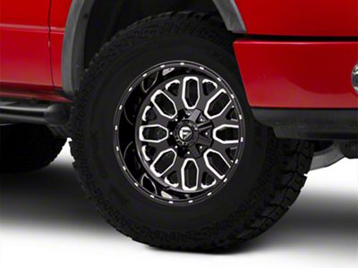 Fuel Wheels Titan Gloss Black Milled 6-Lug Wheel; 20x10; -18mm Offset (04-08 F-150)