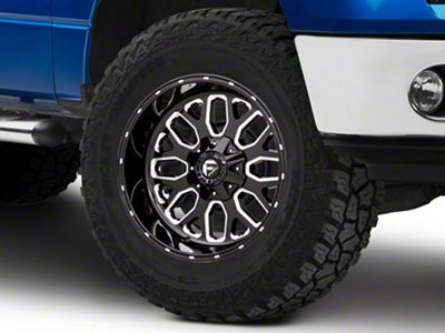 Fuel Wheels Titan Gloss Black Milled 6-Lug Wheel; 20x10; -18mm Offset (09-14 F-150)