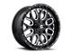 Fuel Wheels Titan Gloss Black Milled 6-Lug Wheel; 22x10; -18mm Offset (14-18 Sierra 1500)