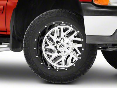 Fuel Wheels Triton Chrome with Gloss Black Lip 6-Lug Wheel; 20x10; -19mm Offset (99-06 Silverado 1500)