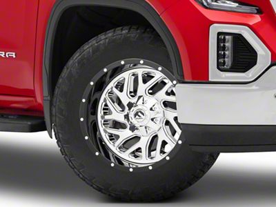 Fuel Wheels Triton Chrome with Gloss Black Lip 6-Lug Wheel; 20x12; -44mm Offset (19-25 Sierra 1500)