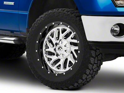 Fuel Wheels Triton Chrome with Gloss Black Lip 6-Lug Wheel; 20x10; -19mm Offset (09-14 F-150)