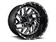 Fuel Wheels Triton Gloss Black Milled 5-Lug Wheel; 22x12; -43mm Offset (09-18 RAM 1500)