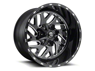 Fuel Wheels Triton Gloss Black Milled 5-Lug Wheel; 22x12; -43mm Offset (09-18 RAM 1500)