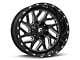 Fuel Wheels Triton Gloss Black Milled 6-Lug Wheel; 20x12; -44mm Offset (14-18 Silverado 1500)