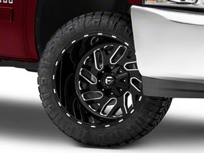Fuel Wheels Triton Gloss Black Milled 6-Lug Wheel; 20x12; -44mm Offset (07-13 Silverado 1500)