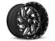 Fuel Wheels Triton Gloss Black Milled 6-Lug Wheel; 22x12; -43mm Offset (14-18 Sierra 1500)