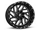 Fuel Wheels Triton Gloss Black Milled 6-Lug Wheel; 22x12; -43mm Offset (14-18 Silverado 1500)