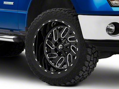 Fuel Wheels Triton Gloss Black Milled 6-Lug Wheel; 22x12; -43mm Offset (09-14 F-150)