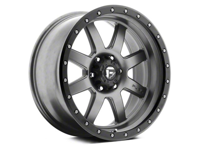 Fuel Wheels Trophy Anthracite with Black Ring 5-Lug Wheel; 20x9; -12mm Offset (09-18 RAM 1500)