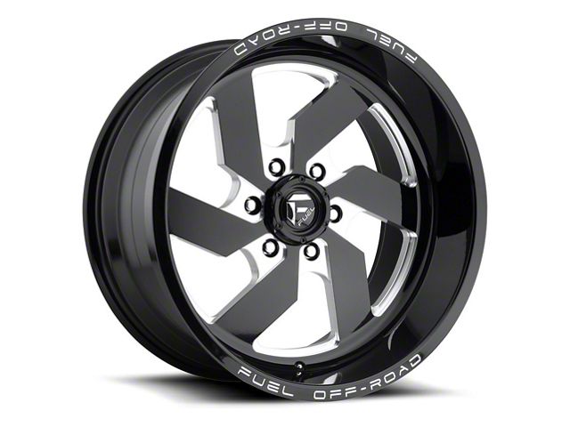 Fuel Wheels Turbo Gloss Black Milled 6-Lug Wheel; 20x10; -18mm Offset (15-20 F-150)