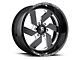 Fuel Wheels Turbo Gloss Black Milled 6-Lug Wheel; 20x10; -18mm Offset (15-20 F-150)