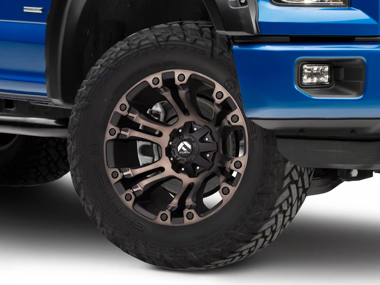 Fuel Wheels F150 Vapor Matte Black Machined 6Lug Wheel; 20x10; 18mm