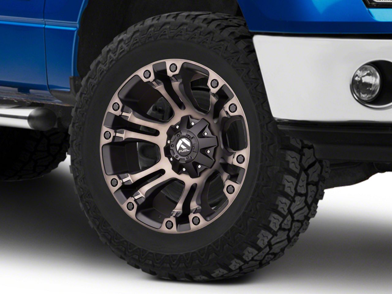 Fuel Wheels F150 Vapor Matte Black Machined 6Lug Wheel; 20x10; 18mm
