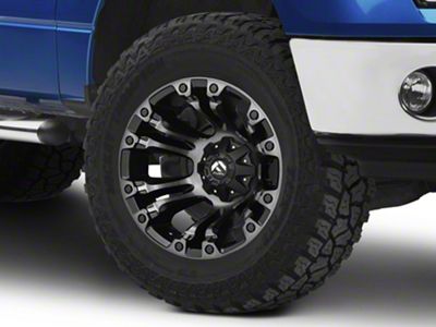 Fuel Wheels Vapor Matte Black Machined 6-Lug Wheel; 20x12; -44mm Offset (09-14 F-150)