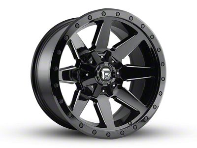 Fuel Wheels Wildcat Gloss Black Milled 5-Lug Wheel; 20x10; -18mm Offset (09-18 RAM 1500)