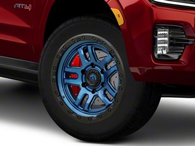 Fuel Wheels Ammo Gloss Blue with Black Bead Ring 6-Lug Wheel; 20x10; -18mm Offset (21-25 Yukon)