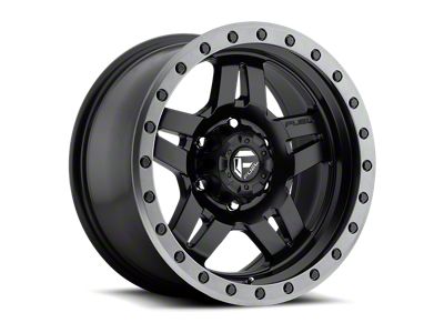 Fuel Wheels Anza Matte Black with Anthracite Ring 6-Lug Wheel; 18x9; 1mm Offset (21-24 Yukon)