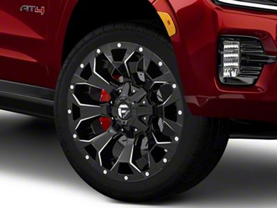 Fuel Wheels Assault Gloss Black Milled 6-Lug Wheel; 22x10; -18mm Offset (21-25 Yukon)