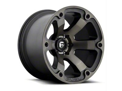 Fuel Wheels Beast Matte Black Machined with Dark Tint 6-Lug Wheel; 20x10; -18mm Offset (21-25 Yukon)