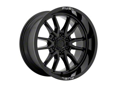 Fuel Wheels Clash Gloss Black 6-Lug Wheel; 17x9; -12mm Offset (21-25 Yukon)