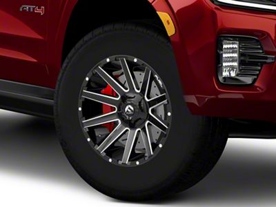 Fuel Wheels Contra Gloss Black Milled 6-Lug Wheel; 18x9; 1mm Offset (21-25 Yukon)