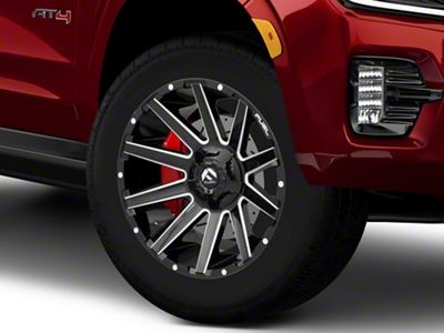 Fuel Wheels Contra Gloss Black Milled 6-Lug Wheel; 20x9; 20mm Offset (21-25 Yukon)