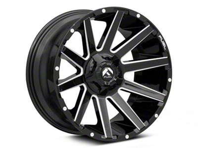 Fuel Wheels Contra Gloss Black Milled 6-Lug Wheel; 22x10; -19mm Offset (21-24 Yukon)