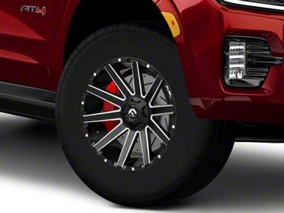 Fuel Wheels Contra Matte Black Milled 6-Lug Wheel; 18x9; 1mm Offset (21-25 Yukon)