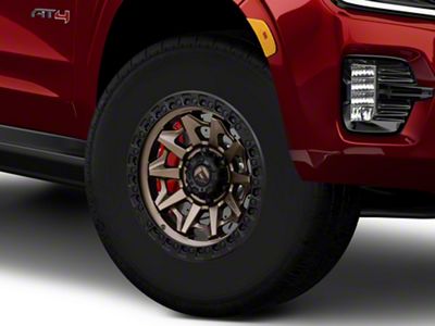 Fuel Wheels Covert Matte Bronze with Black Bead Ring 6-Lug Wheel; 17x9; -12mm Offset (21-25 Yukon)