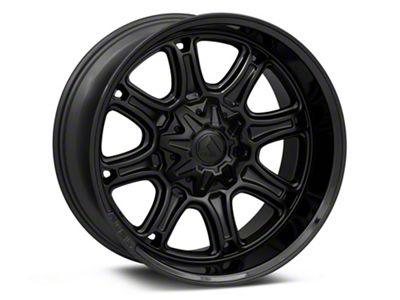 Fuel Wheels Darkstar Matte Black with Gloss Black Lip 6-Lug Wheel; 20x10; -18mm Offset (21-25 Yukon)