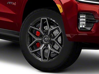 Fuel Wheels Flux Gloss Black Brushed with Gray Tint 6-Lug Wheel; 20x9; 20mm Offset (21-25 Yukon)