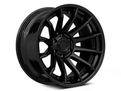 Fuel Wheels Fusion Forged Burn Matte Black with Gloss Black Lip 6-Lug Wheel; 22x10; -18mm Offset (21-25 Yukon)