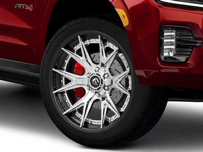 Fuel Wheels Fusion Forged Catalyst Chrome with Gloss Black Lip 6-Lug Wheel; 24x12; -44mm Offset (21-25 Yukon)